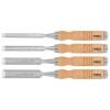 ZESTAW DŁUT 4SZT. (6,12,18,24MM), DREWNIANY UCHWYT