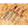 ZESTAW DŁUT 4SZT. (6,12,18,24MM), DREWNIANY UCHWYT