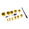 ZESTAW OTWORNIC BI-METALOWYCH 15 SZT.