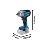 KLUCZ UDAROWY AKUMULATOROWY 1/2'' GDS 18V-450PC 2*4.0AH