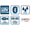 RADIO AKUMULATOROWE GPB 18V-2 C DAB+/FM 0*AH