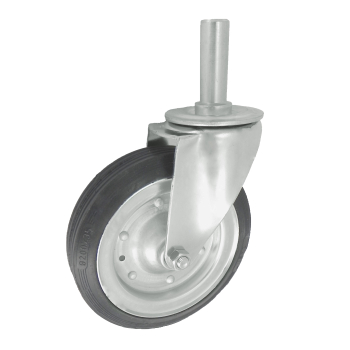 KOŁO METAL-GUMA 200MM OBUDOWA Z TRZPIENIEM 64