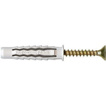 DYBEL UNIWERSALNY ŁEB Z NACIĘCIEM KRZYŻOWYM GXK 8/45MM
