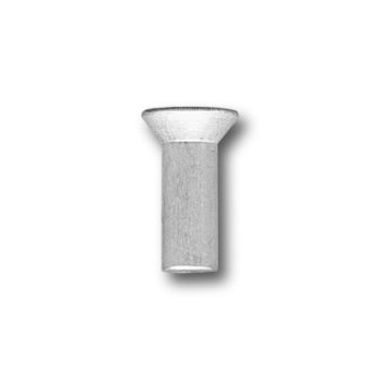 NIT ALUMINIOWY PEŁNY Z ŁBEM STOŻKOWYM PŁASKIM 4.0*10 MM
