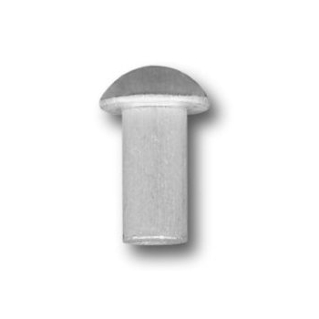 NIT ALUMINIOWY PEŁNY Z ŁBEM KULISTYM 4.0*8 MM