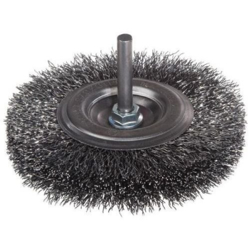 SZCZOTKA TARCZOWA DRUT STALOWY TRZPIEŃ 6MM FI150MM