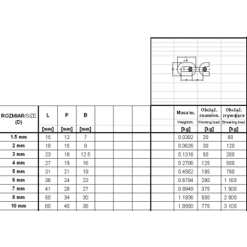 ŁAŃCUCH TECHNICZNY OCYNKOWANY DIN5685/A 5.0MM