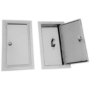DRZWICZKI KOMINOWE NIERDZEWNE 155*290MM DUŻE