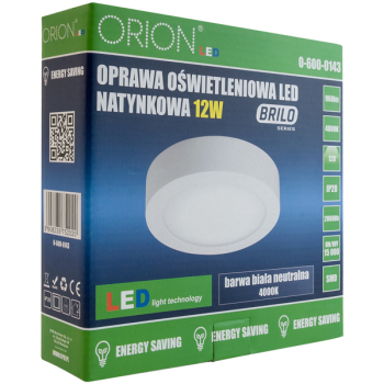 PANEL LED NATYNKOWY OKRĄGŁY BRILO 120MM, 6W, 480LM