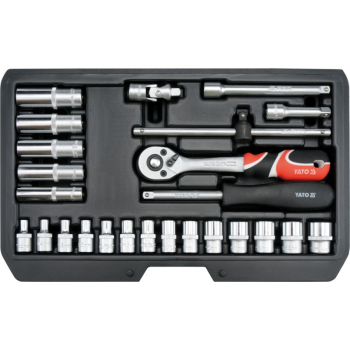 ZESTAW NARZĘDZIOWY 1/4''  25 SZTUK XS