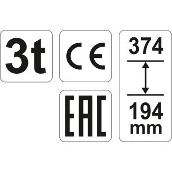 PODNOŚNIK HYDRAULICZNY SŁUPKOWY 3T