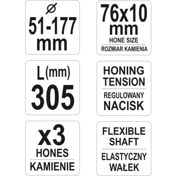 HONOWNICA DO CYLINDRÓW 51-177MM