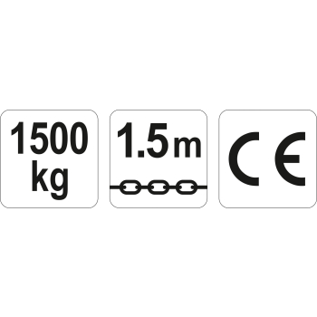 WCIĄGNIK ŁAŃCUCHOWY - DŹWIGNIOWY 1.5T