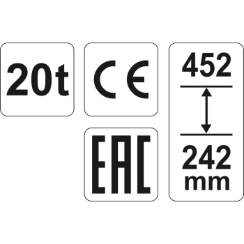 PODNOŚNIK HYDRAULICZNY SŁUPKOWY 20T