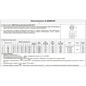 ŁĄCZNIK ŁAŃCUCHA GM073-G8 10