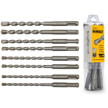 ZESTAW WIERTEŁ SDS+  8-ELEMENTOWY: 2* 6,7,8,10*160MM