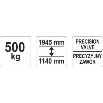 PODNOŚNIK SKRZYNI BIEGÓW 0.5T