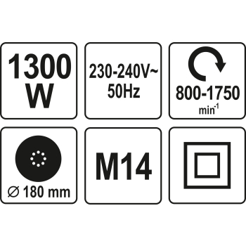 SZLIFIERKA DO BETONU, TYNKÓW I METALU 1300W
