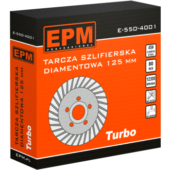 TARCZA DIAMENTOWA SZLIFIERSKA  TURBO 125MM