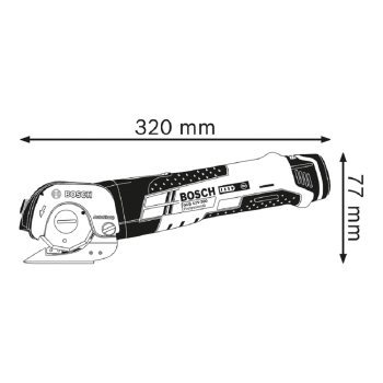 NOŻYCE ROTACYJNE GUS 12V-300 0*AH