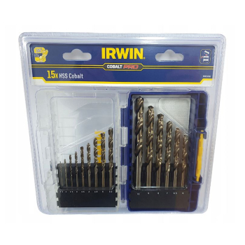 KOMPLET WIERTEŁ DO METALU HSS PRO COBALT 1.5-10MM 15 SZTUK