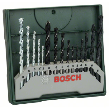 ZESTAW WIERTEŁ DO DREWNA,METALU,BETONU X-LINE 15PC