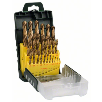 ZESTAW WIERTEŁ DO METALU HSS-TIN 1-13MM 25 SZT.