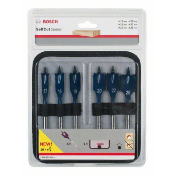 ZESTAW WIERTEŁ 6-SZT SELF CUT SPEED 13,16,19,20,22,25