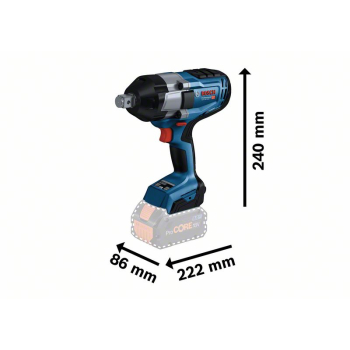 KLUCZ UDAROWY AKUMULATOROWY 3/4'' GDS 18V-1050H 2*5.0AH