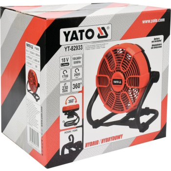 WENTYLATOR HYBRYDOWY 18V/240V BEZ AKUMULATORA