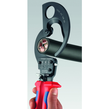 NOŻYCE DO KABLI 280MM, MECHANIZM ZAPADKOWY