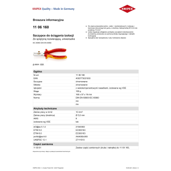 SZCZYPCE AUTOMATYCZNE DO ŚCIĄGANIA IZOLACJI MULTISTRIP 10