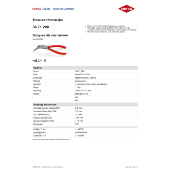 SZCZYPCE DLA MECHANIKÓW 200MM