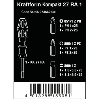 ZESTAW KRAFTFORM KOMPAKT 27 RA 1 SB, 6 CZĘŚĆ