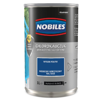 NOBILES EMALIA CHLOROKAUCZUKOWA NIEBIESKA RAL 5010 0.9L