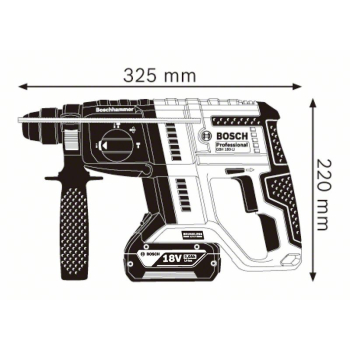 ZESTAW NARZĘDZI AKUM. GBH 180-LI + GWS 180-L1 2*4.0AH XLBOXX