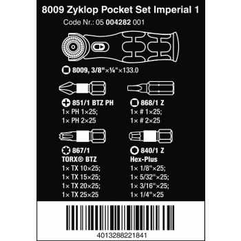 ZESTAW ZYKLOP POCKET IMPERIAL SET 1, 13CZ.
