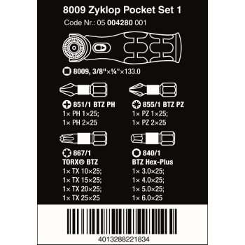 ZESTAW ZYKLOP POCKET SET 1, 13CZ.