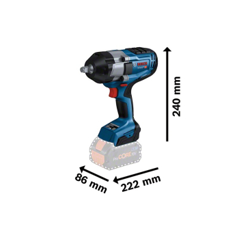 KLUCZ UDAROWY AKUMULATOROWY 1/2' GDS 18V-1000 2*5.0AH