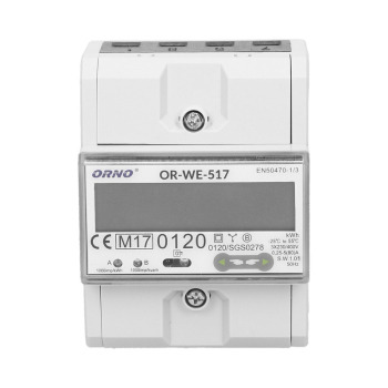 3-FAZOWY LICZNIK ENERGII ELEKTRYCZNEJ  80A RS485 MID