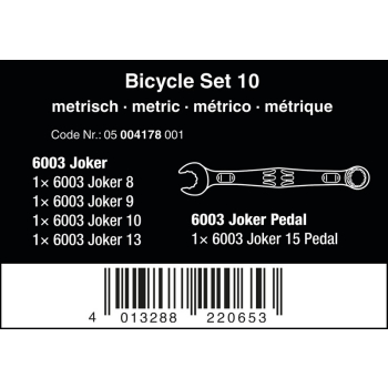 ZESTAW KLUCZY PŁASKO-OCZKOWYCH BICYCLE SET 10SZT.