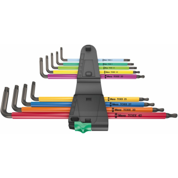 ZESTAW KLUCZY TRZPIENIOWYCH TORX 967/9 TX XL MULTIC TX8-TX40