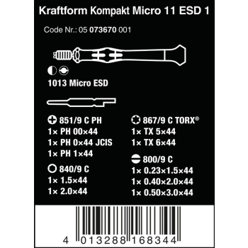 ZESTAW KRAFTFORM KOMPAKT MICRO 11 ESD 1, 11CZ.