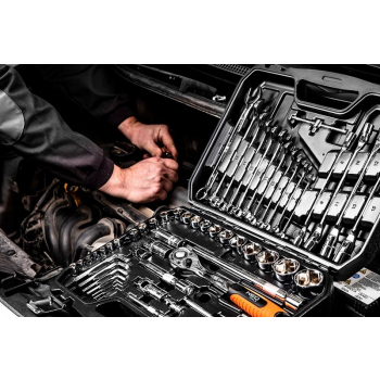 ZESTAW KLUCZY NASADOWYCH 1/4'',1/2'' 77 CZĘŚCI CRV