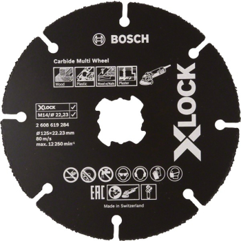 TARCZA TNĄCA X-LOCK CARBIDE MULTI WHEEL 125*1*22.23 10 SZT.