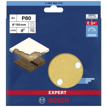 KRĄŻKI ŚCIERNE EXPERT EXC470 D150 G80 5PC.