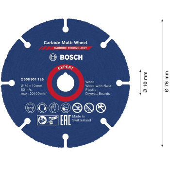 TARCZA UNIWERSALNA EXPERT CARBIDE MULTI WHEEL CMW 79*10MM
