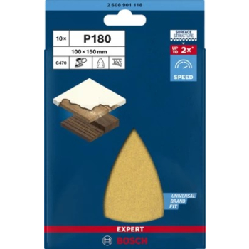 PAPIER ŚCIERNY EXPERT EXC470 100*150MM G180 10PC
