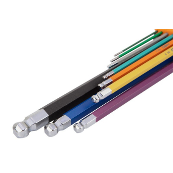 KLUCZE SZEŚCIOKĄTNE 1.5-10MM 9 SZTUK KOLOROWE