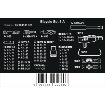 ZESTAW NARZĘDZI DO NAPRAWY ROWERÓW BICYCLE SET 3 A 40 CZĘŚĆ